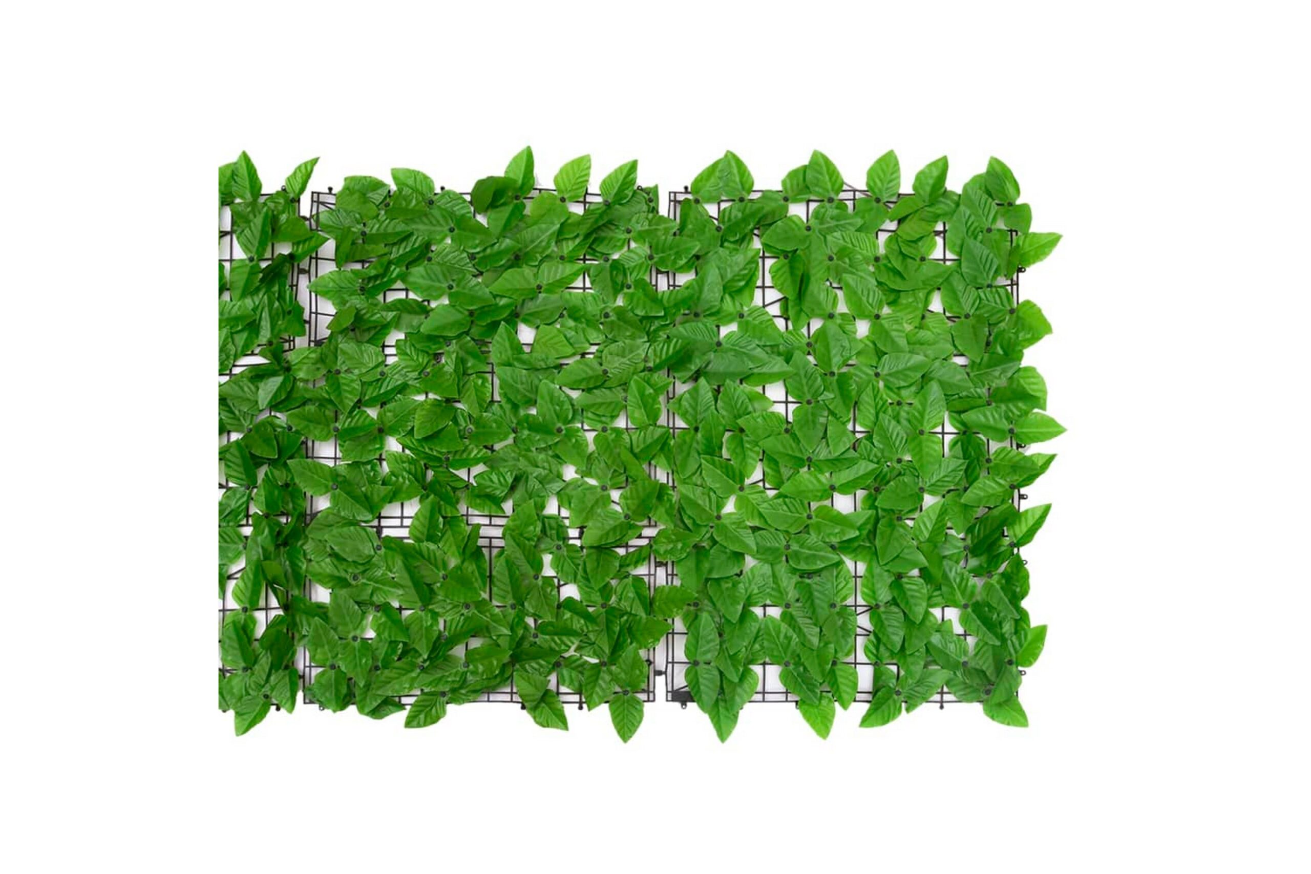 Parvekkeen suoja vihreillä lehdillä 300x75 cm -