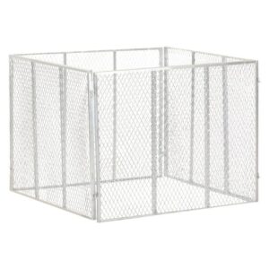 Puutarhakomposti 100x100x77 cm galvanoitu rauta -