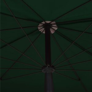 Puutarhan Aurinkovarjo tangolla 200x130 cm vihreä - Vihreä