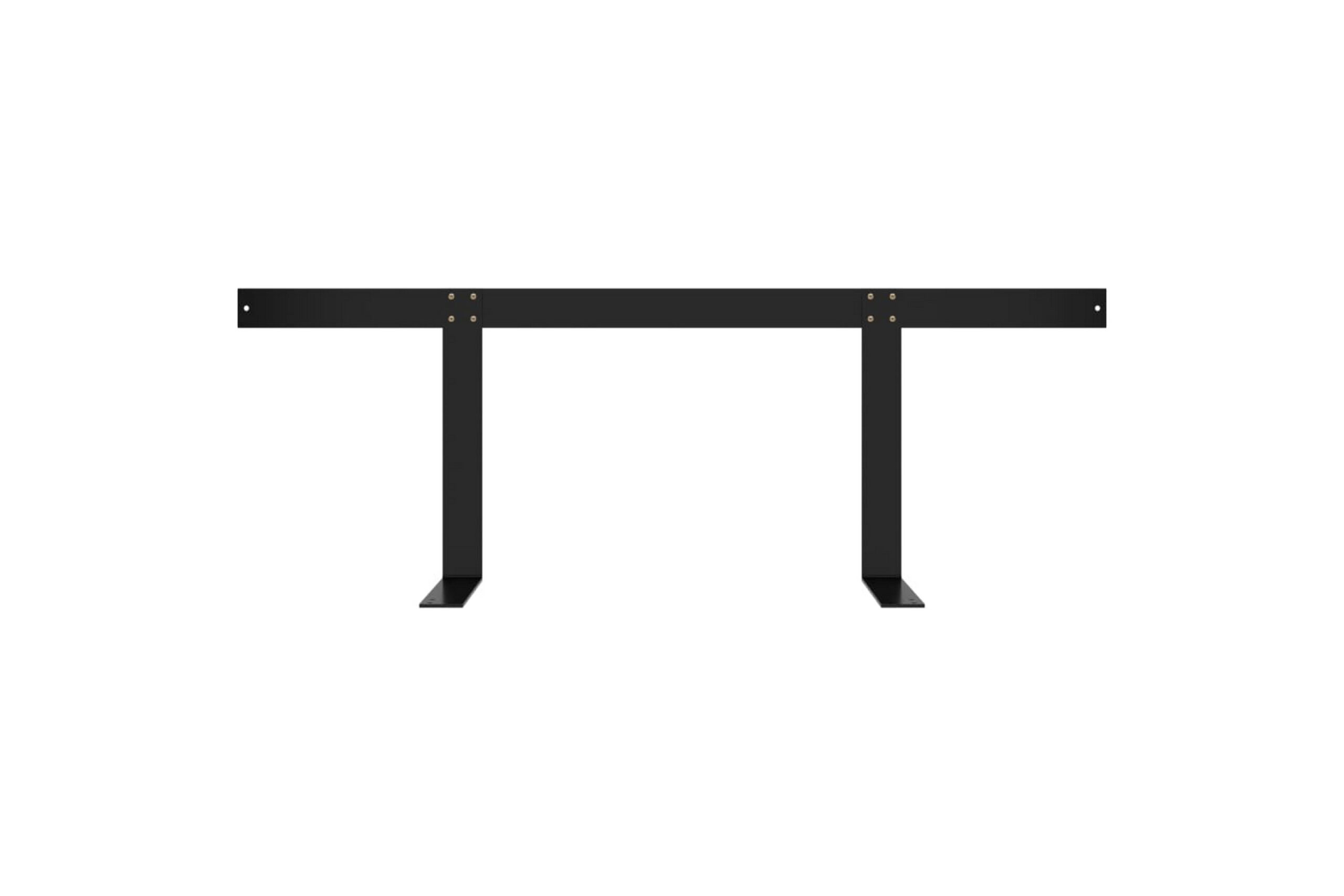 Kuormalavasohvan selkänoja musta 110 cm rauta -