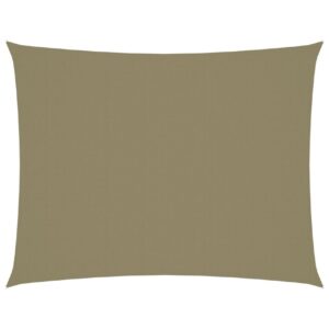 Aurinkopurje Oxford-kangas suorakaide 5x7 m beige -
