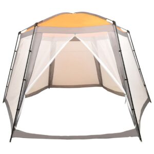 Uima-altaan teltta 500x433x250 cm kangas harmaa -