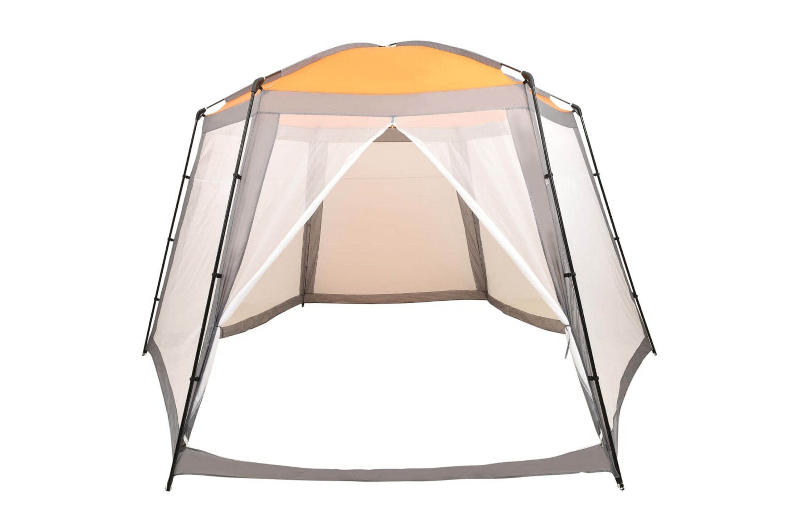 Uima-altaan teltta 500x433x250 cm kangas harmaa -