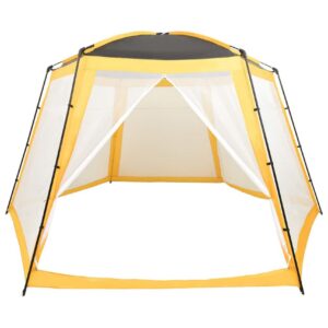 Uima-altaan teltta 500x433x250 cm kangas keltainen -