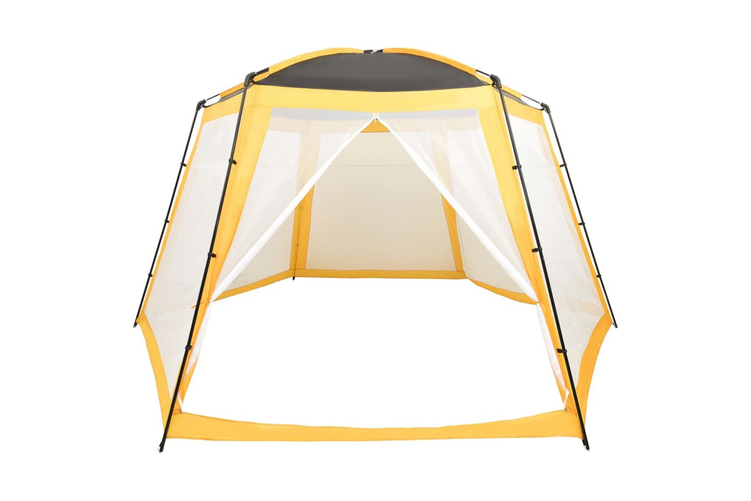 Uima-altaan teltta 500x433x250 cm kangas keltainen -