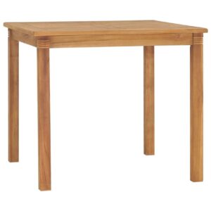 Puutarhan ruokapöytä 85x85x75 cm täysi tiikki -