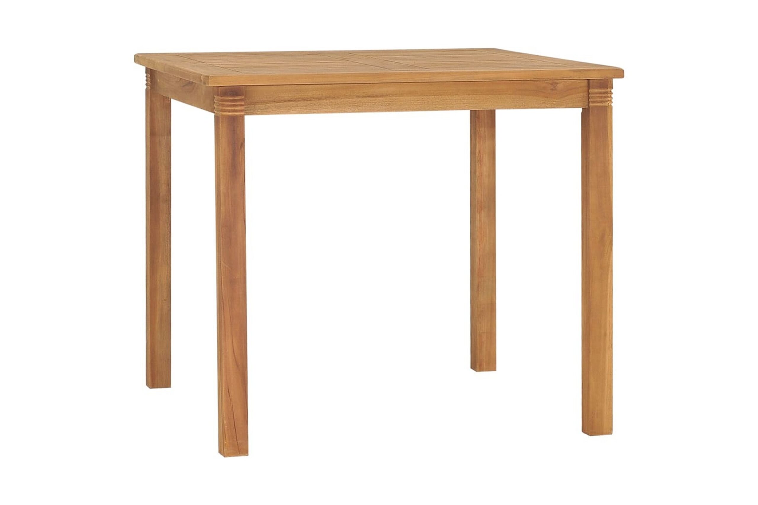 Puutarhan ruokapöytä 85x85x75 cm täysi tiikki -