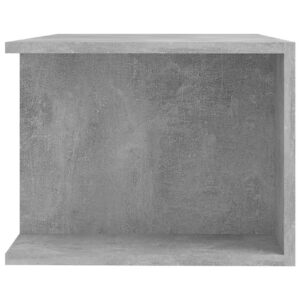 TV-taso LED-valoilla betoninharmaa 90x39x30 cm -