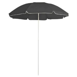 Aurinkovarjo terästanko antrasiitti 180 cm - Antrasiitti