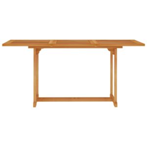 Puutarhapöytä 150x90x75 cm täysi tiikki -