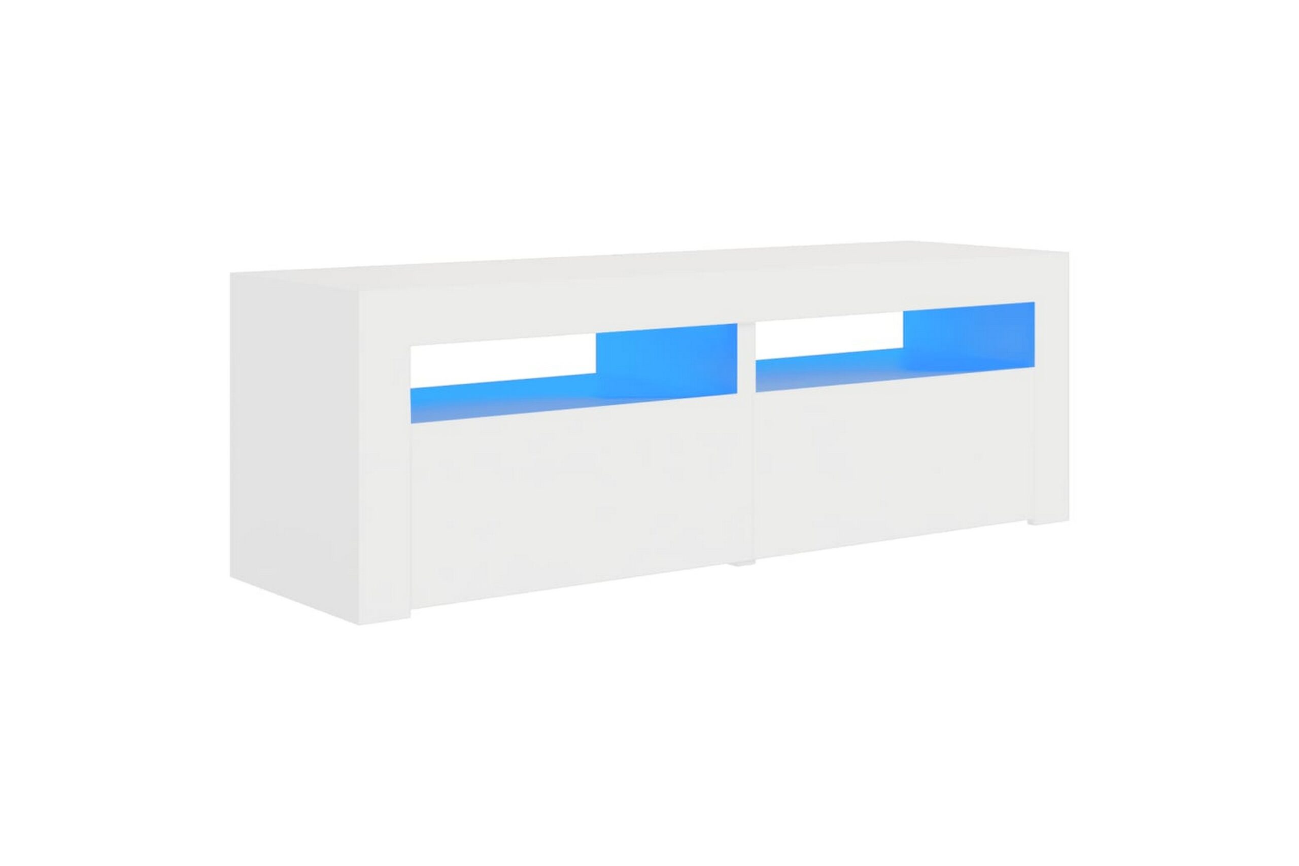 TV-taso LED-valoilla 120x35x40 cm - Valkoinen