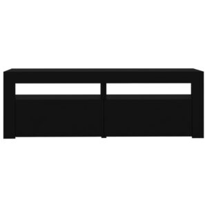 TV-taso LED-valoilla musta 120x35x40 cm - Musta