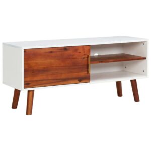 TV-taso 110x35x50 cm täysi akaasiapuu ja MDF -