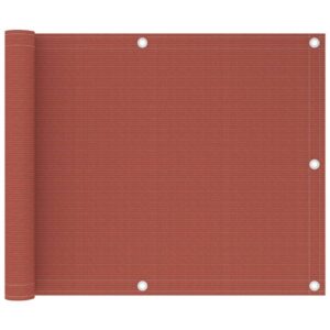 Parvekkeen suoja terrakotta 75x300 cm HDPE -