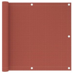 Parvekkeen suoja terrakotta 90x500 cm HDPE -