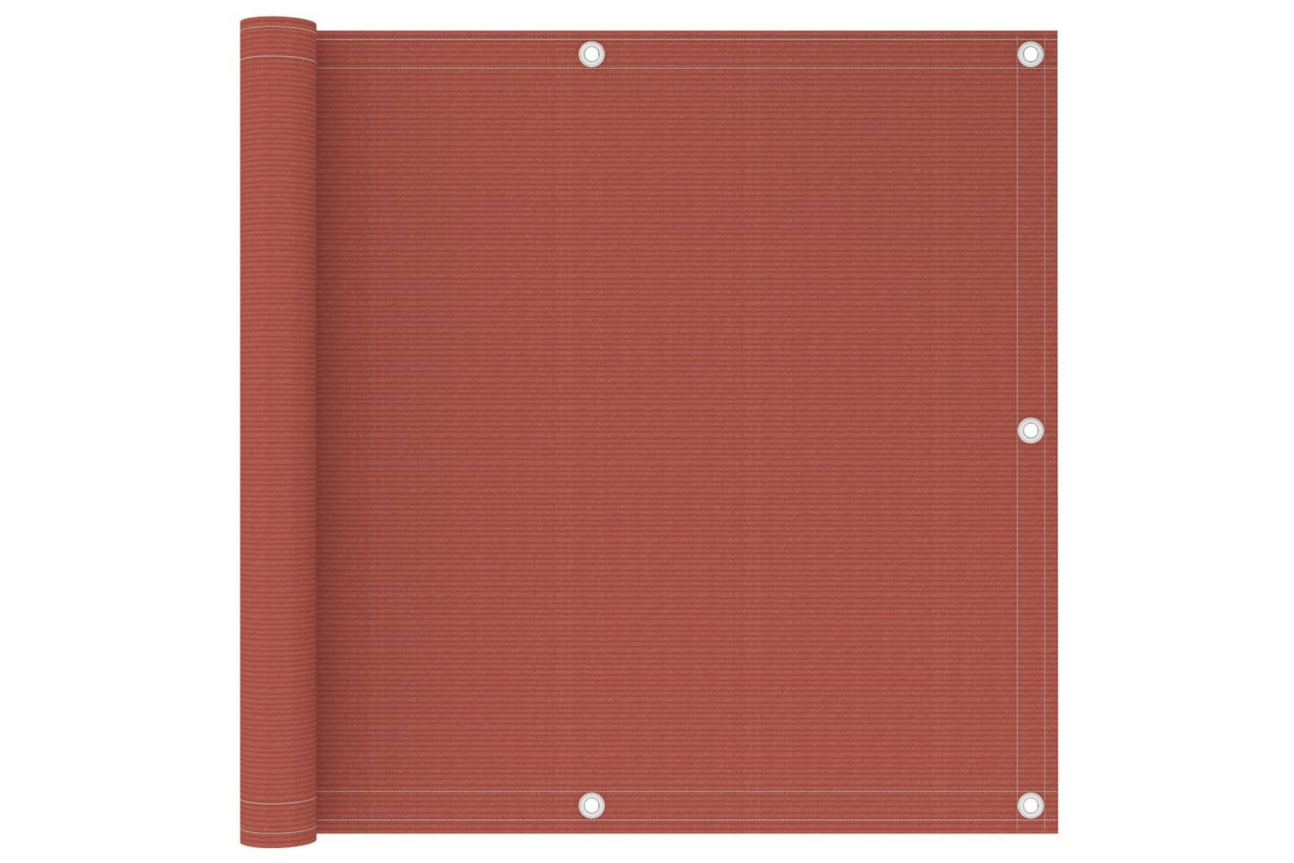 Parvekkeen suoja terrakotta 90x500 cm HDPE -