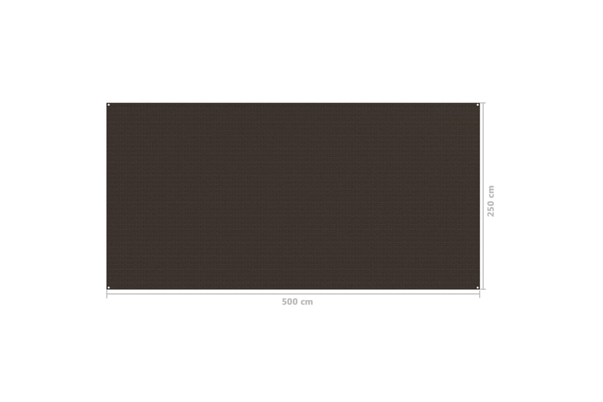 Telttamatto 250x500 cm ruskea -