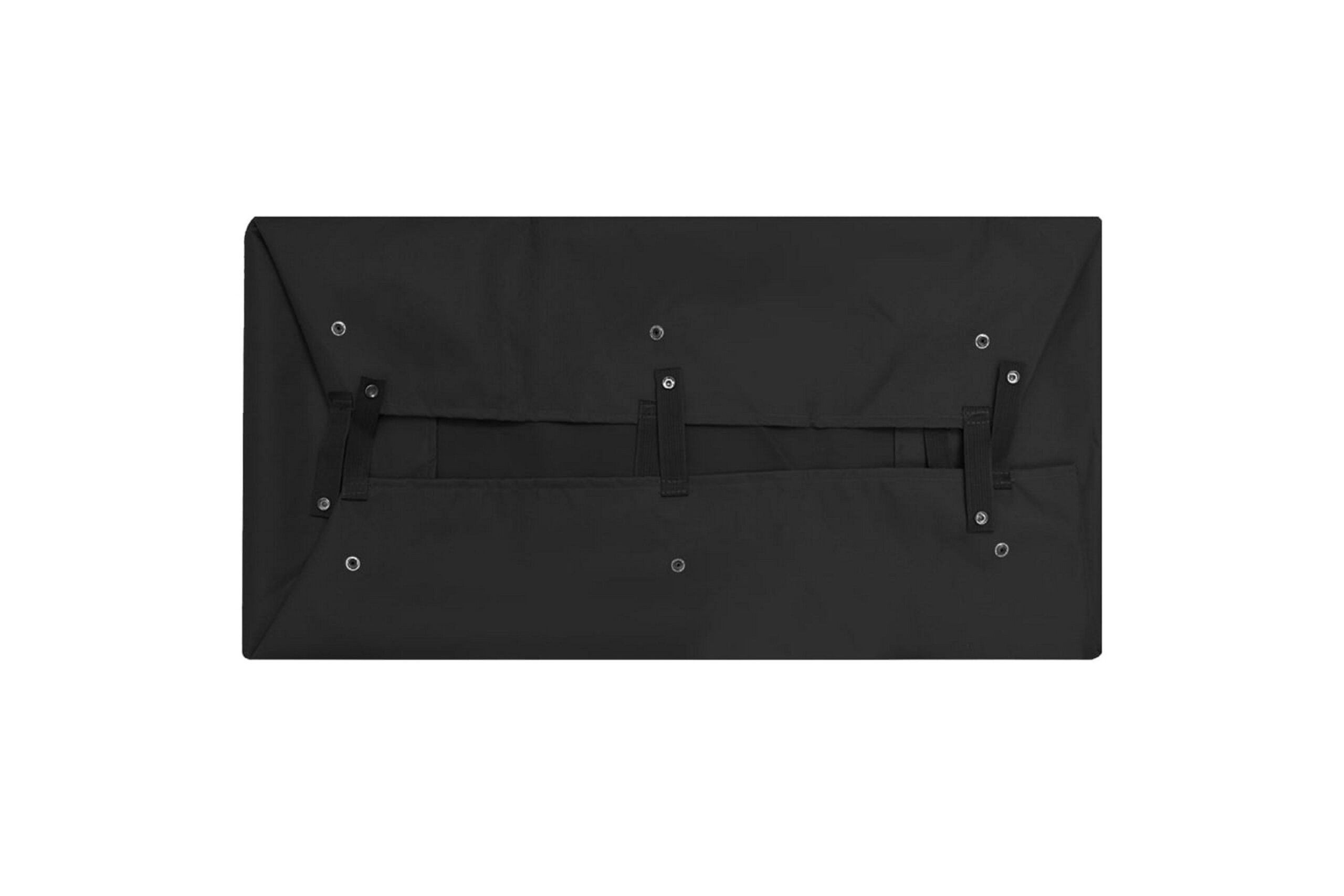 Puutarhakärryn irtovuori musta 86x46x22 cm kangas -