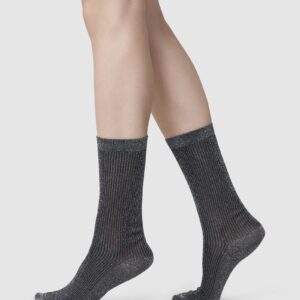 Magda Shimmery Socks Black
