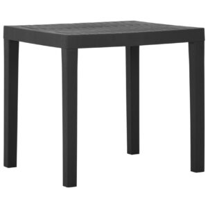 Puutarhapöytä harmaa 79x65x72 cm muovi -