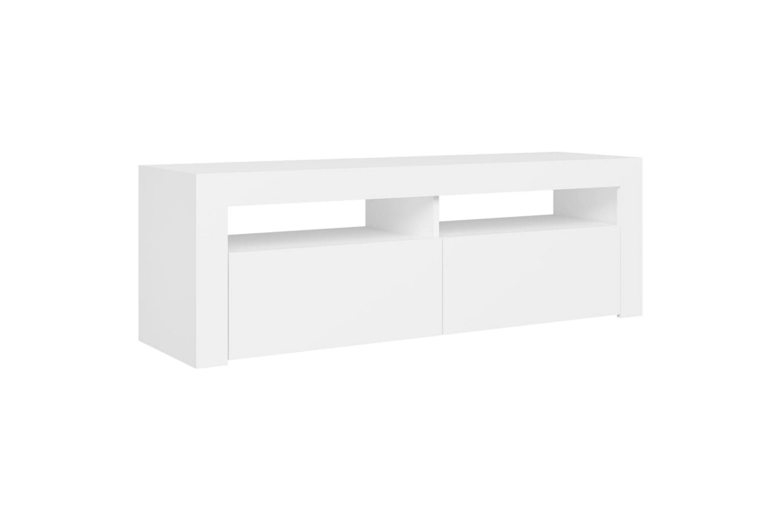 TV-taso LED-valoilla 120x35x40 cm - Valkoinen