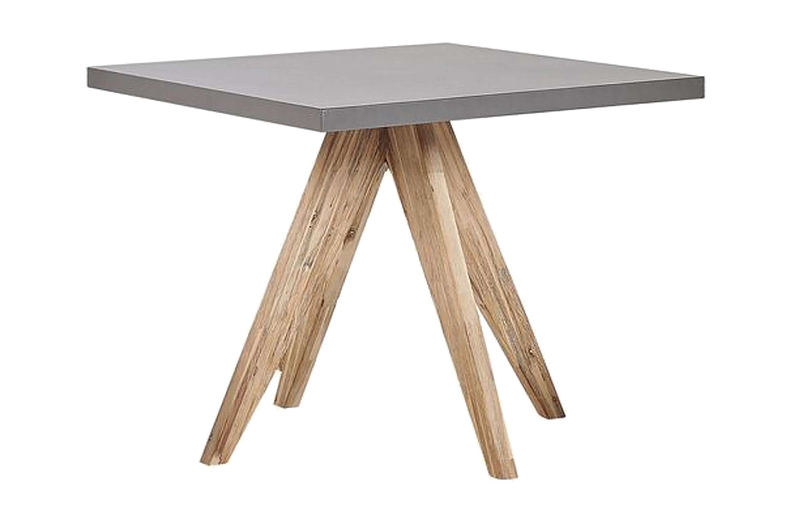 Pyöreä Puutarhapöytä Betoniefekti 90 c 90 cm OLBIA - Harmaa