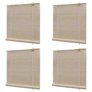 Bamburullaverhot 4 kpl 120x160 cm - Beige