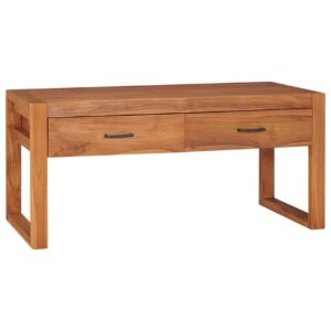 TV-taso 100x40x45 cm kierrätetty tiikki - Ruskea