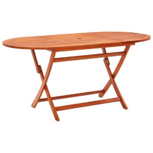 Kokoontaittuva puutarhapöytä 160x85x75 cm -