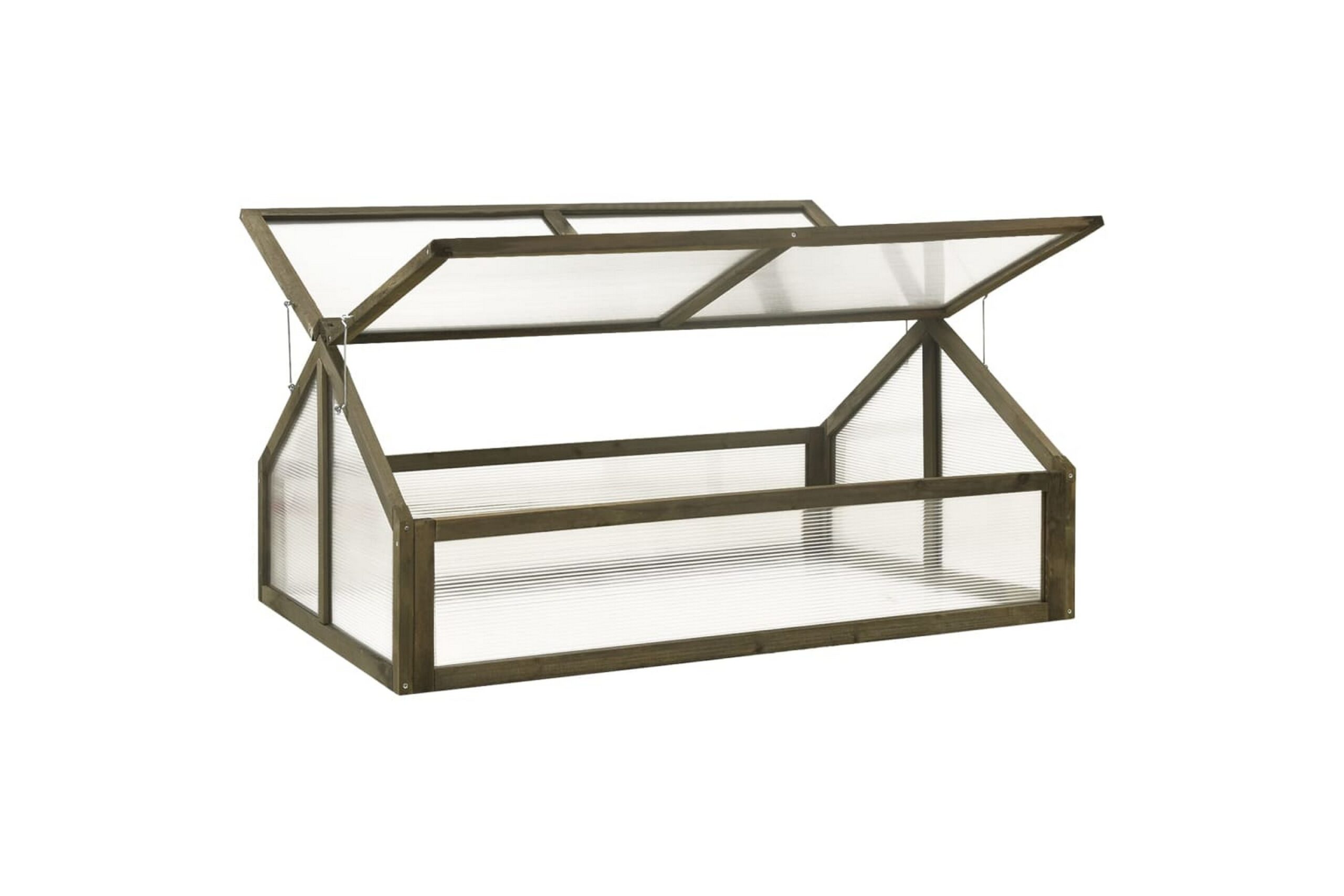 Kasvihuone harmaa 114x80x50 cm kuusi -