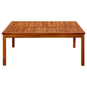 Puutarhan sohvapöytä 110x110x45 cm täysi akaasiapuu - Ruskea
