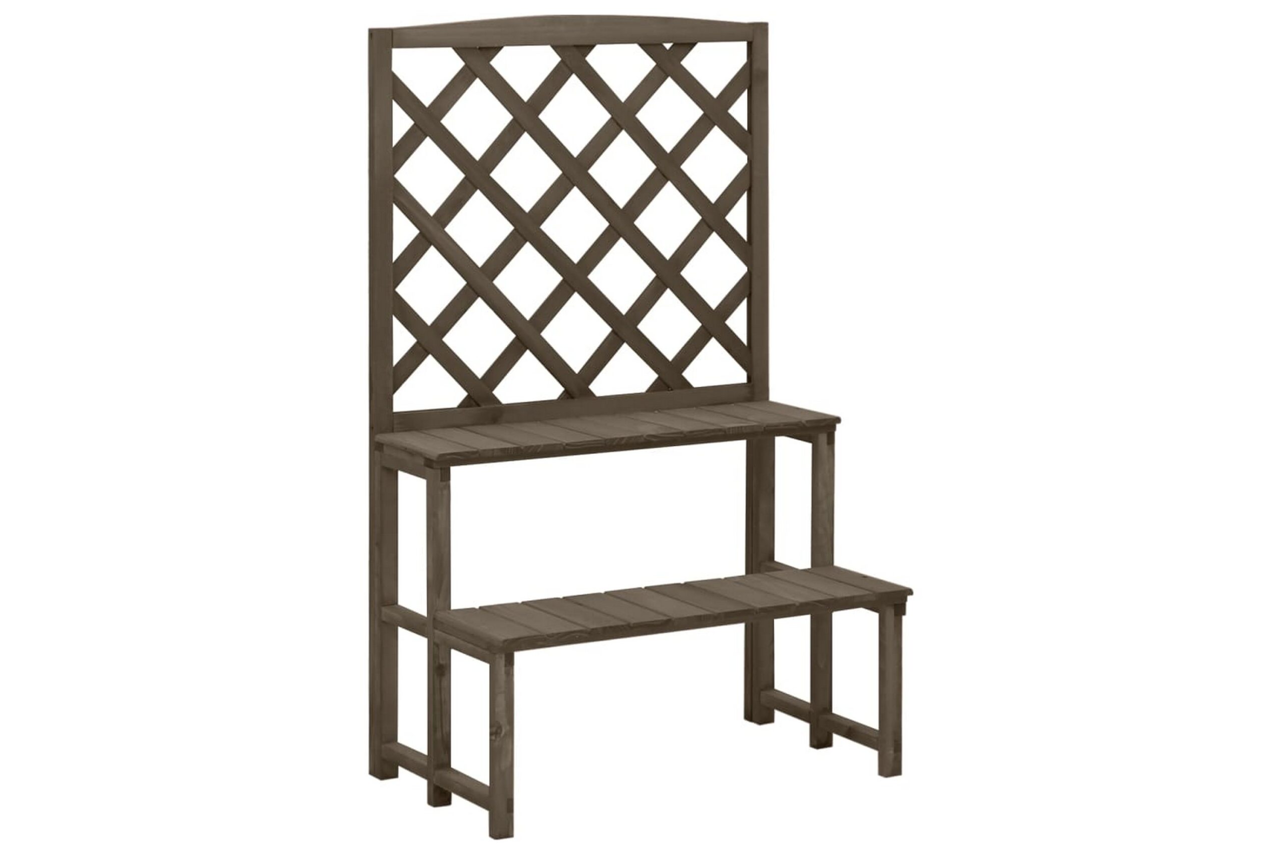 Kasviteline säleiköllä harmaa 70x42x115 cm täysi kuusi -