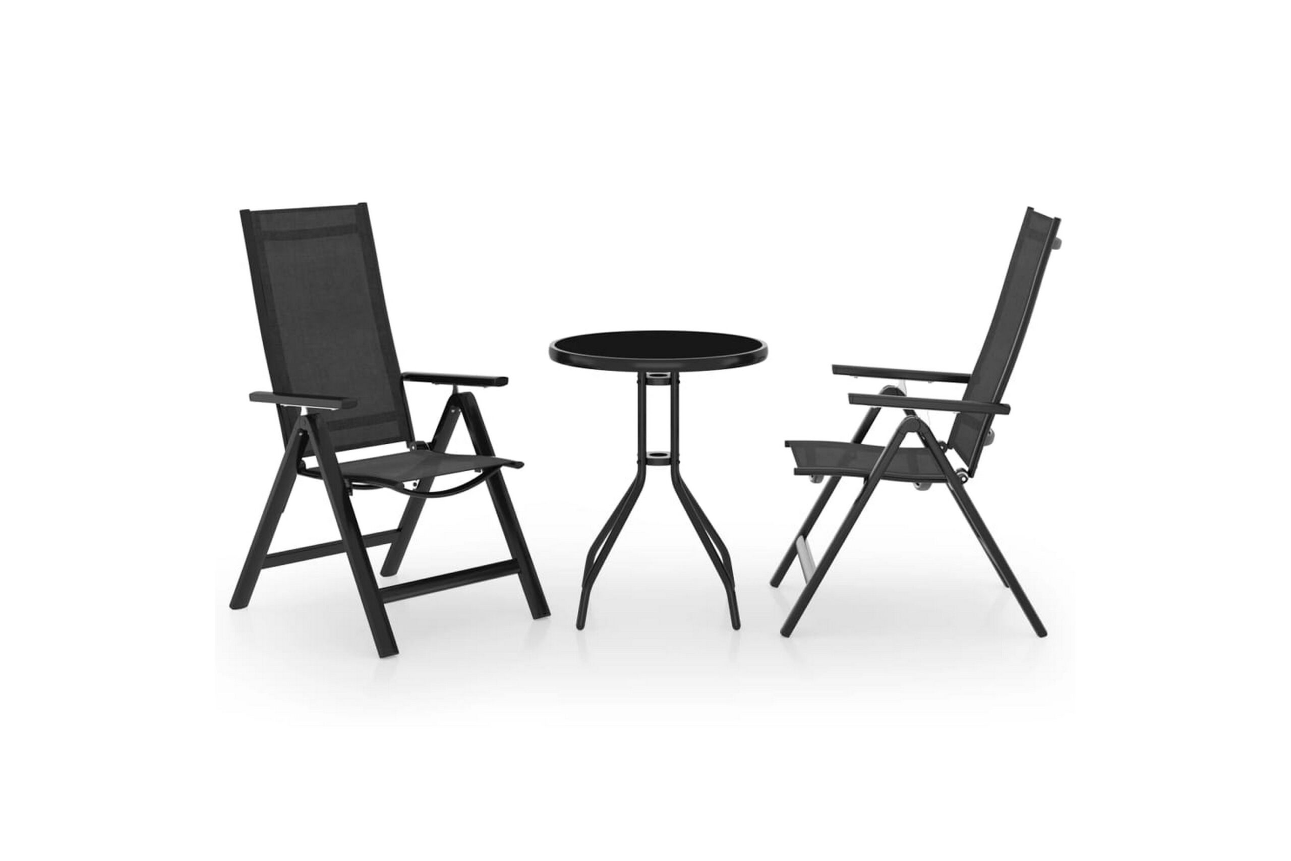 3-osainen Bistrosarja musta ja antrasiitti -