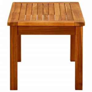 Puutarhan sohvapöytä 70x40x36 cm täysi akaasiapuu - Ruskea