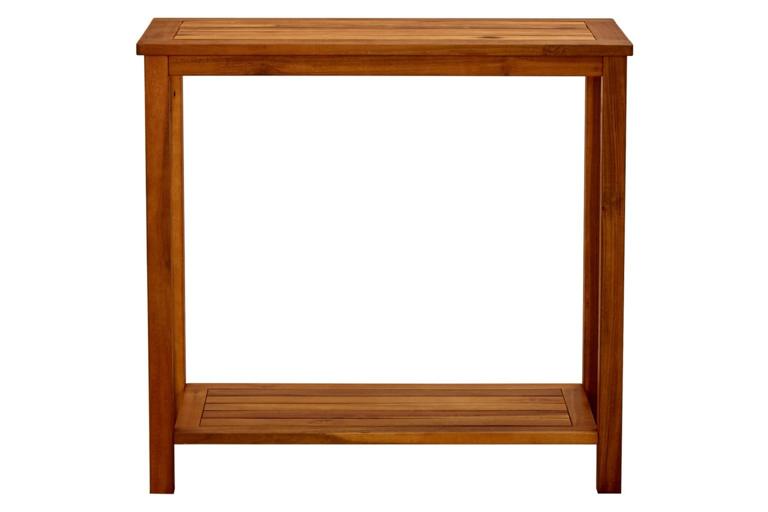 Puutarhan konsolipöytä 80x35x75 cm täysi akaasiapuu - Ruskea