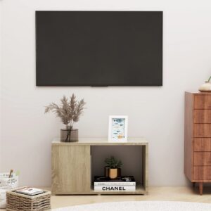 TV-taso Sonoma-tammi 60x24x32 cm lastulevy - Ruskea