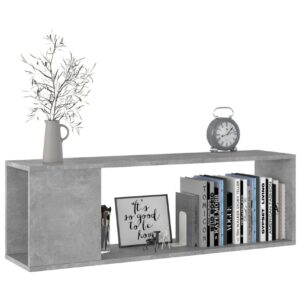 TV-taso betoninharmaa 100x24x32 cm lastulevy - Harmaa