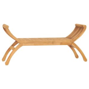 Puutarhapenkki 120 cm täysi tiikki - Ruskea