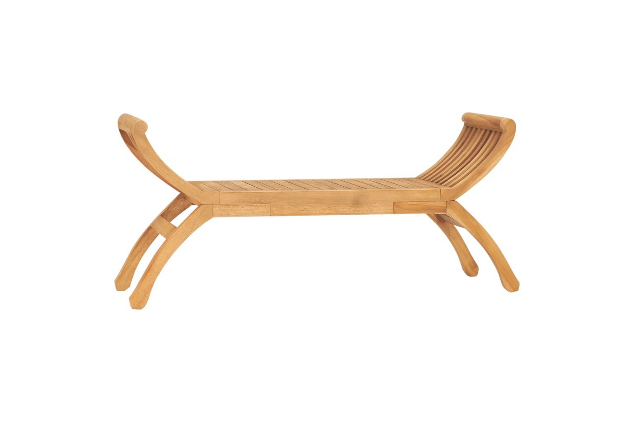 Puutarhapenkki 120 cm täysi tiikki - Ruskea