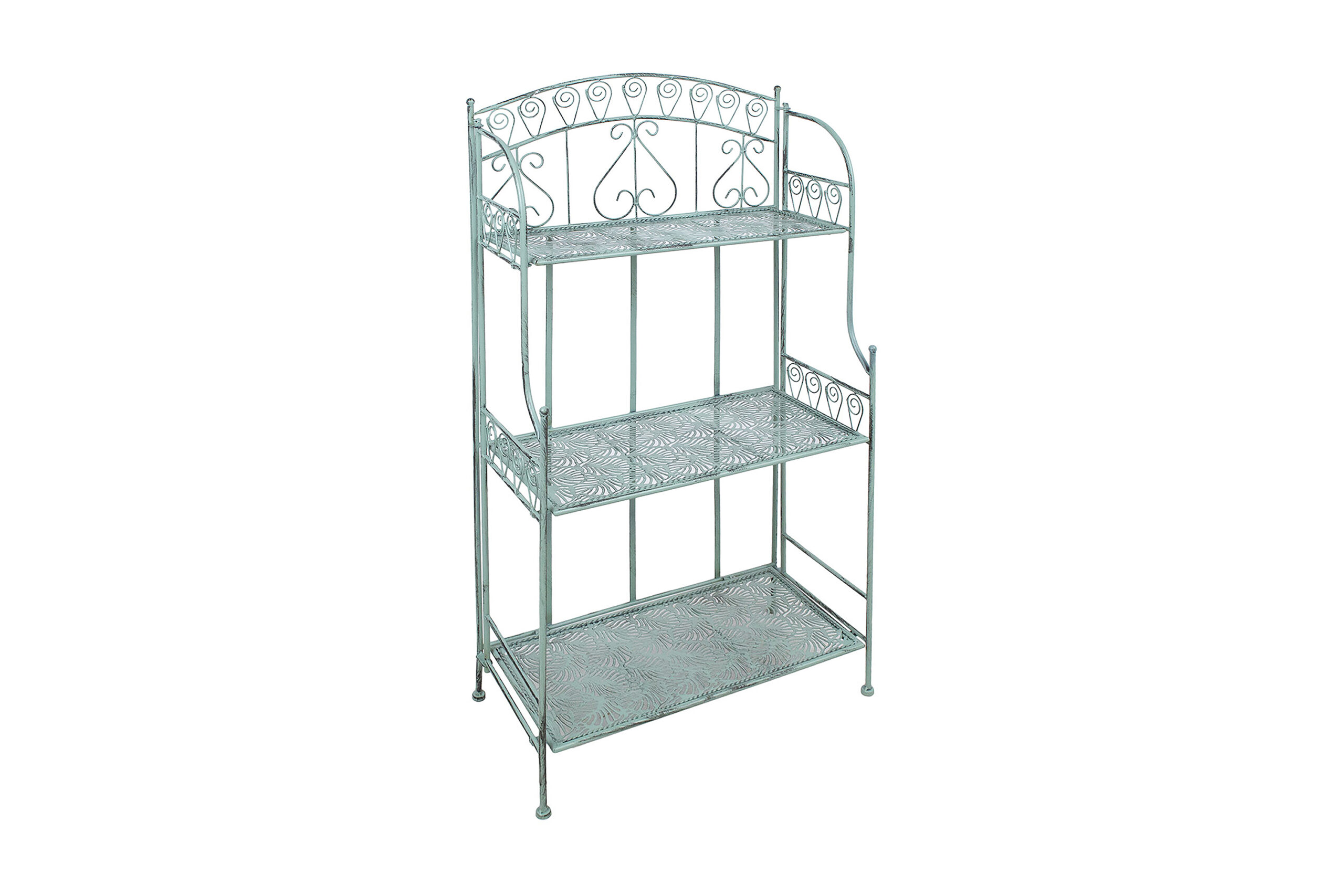 Hylly Mint 62x32x117 cm Antiikinvihreä -