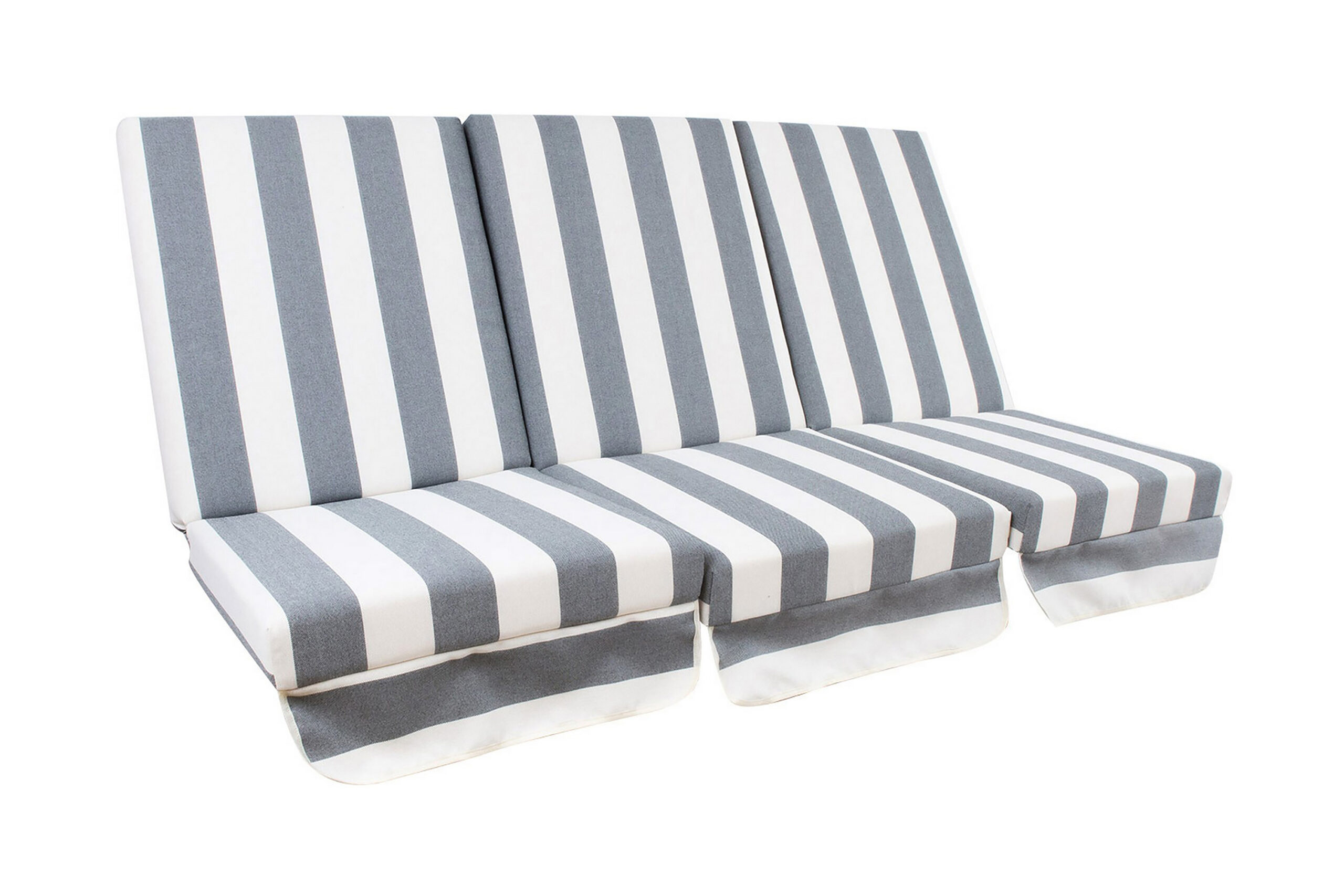 Puutarhakeinun Pehmusteet Montreal 114x52x9 cm/3kpl Raidalli -