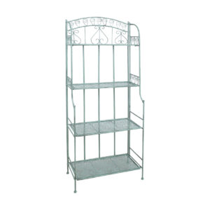 Hylly Mint 62x32x156 cm Antiikinvihreä -