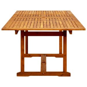 Puutarharuokapöytä (160-240)x100x75 cm täysi akaasiapuu -