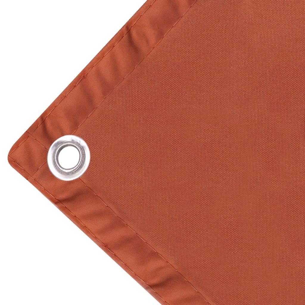 Parvekkeen Suoja Oxford Kangas 90x600 cm Terrakotta - Beige