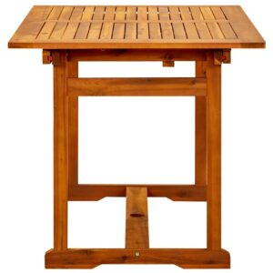 Puutarharuokapöytä (120-170)x80x75 cm täysi akaasiapuu -