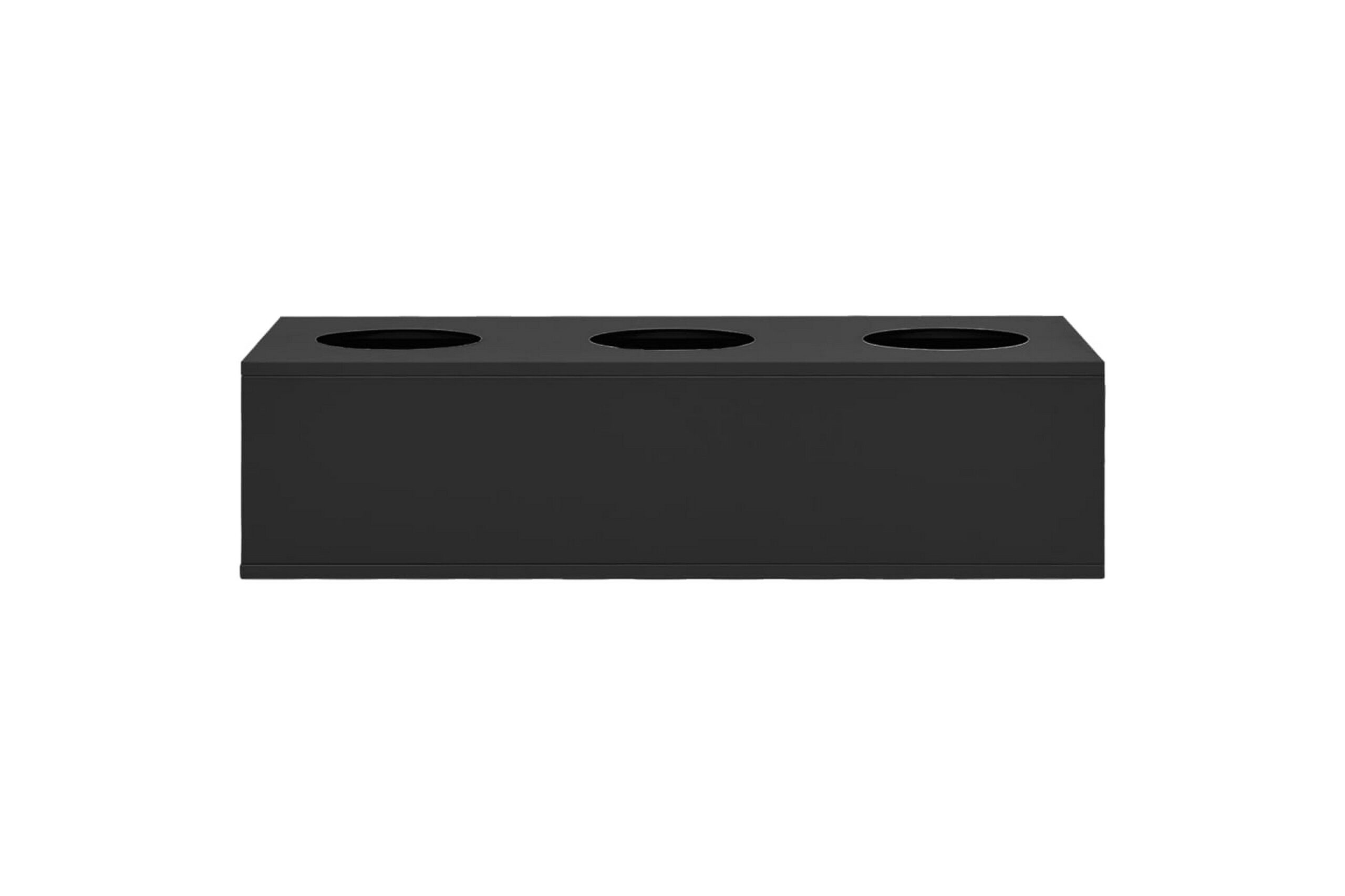 Toimiston kukkalaatikko antrasiitti 90x40x23 cm teräs -