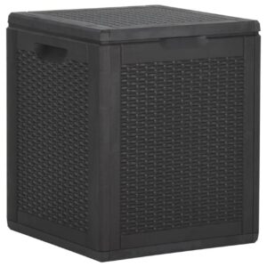 Puutarhan Varastoarkku 90 L musta PP -