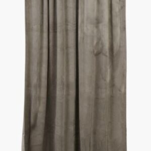 Mali velour verho harmaanruskea