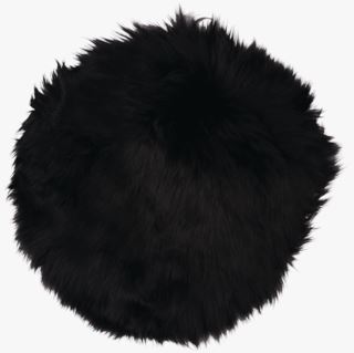 Longwool istuinalusta musta