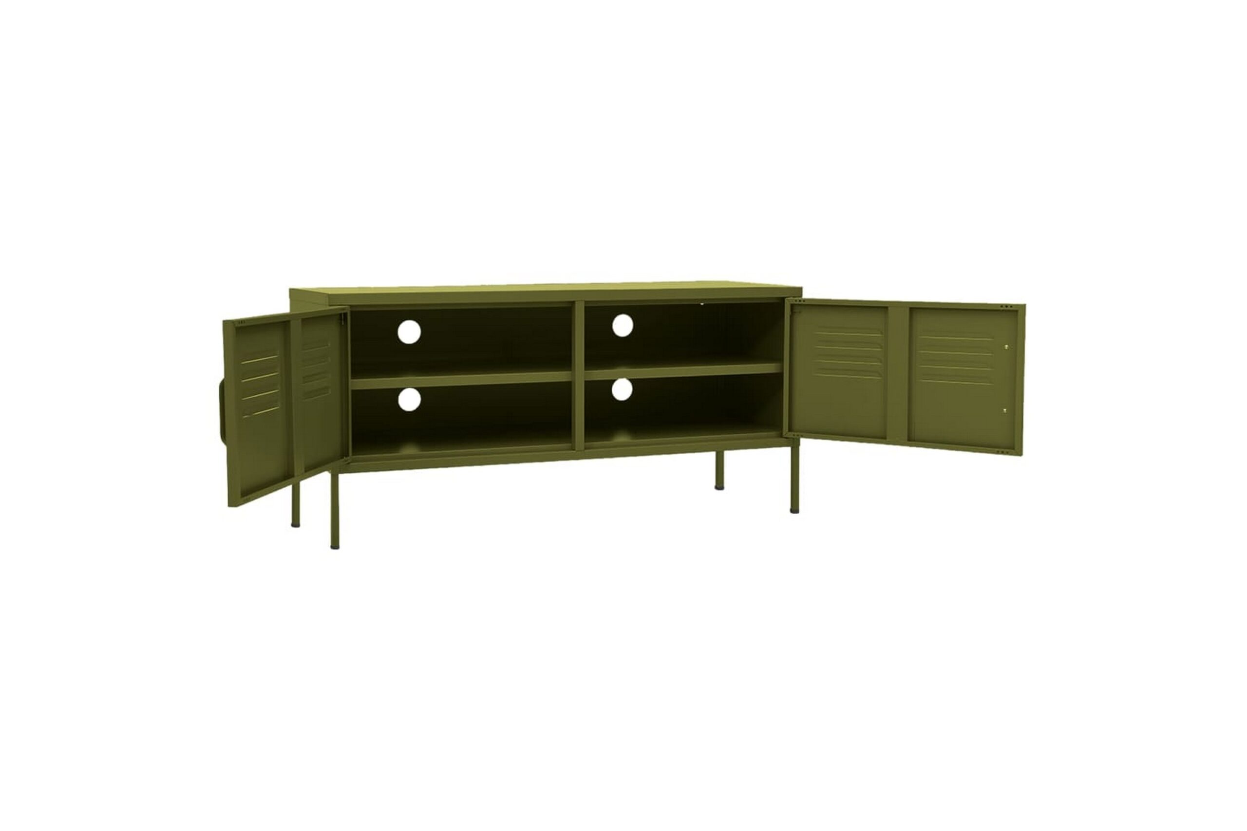 TV-taso oliivinvihreä 105x35x50 cm teräs -